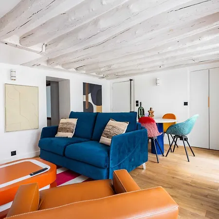 Joyful - 2br-6p - Louvre-rivoli 아파트 *