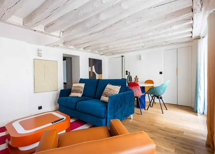 Joyful - 2br-6p - Louvre-rivoli דירה *